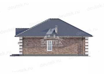 Проект жилого одноэтажного дома с размерами 9 м на 13 м и площадью до 100 кв м - LK-170