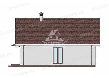Проект дачного одноэтажного дома с размерами 8 м на 10 м - LK-432