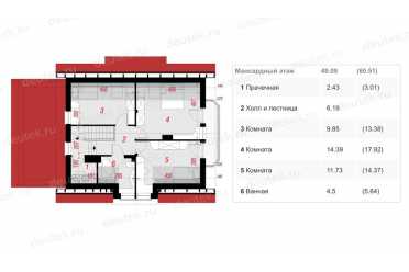 Проект европейского дома с одноместным гаражом до 150 кв м DTA100182