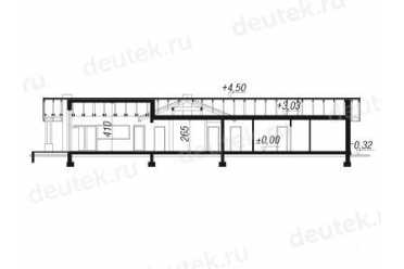 Проект европейского дома с камином 18 на 24 метров DTA10075
