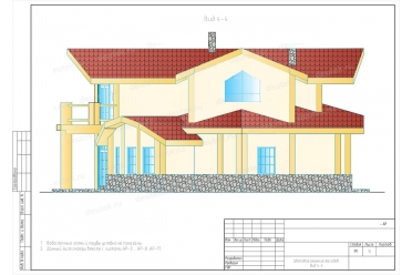 Проект дома 13 на 13 на свайном фундаменте DT0293