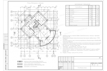 Проект дома 13 на 13 на свайном фундаменте DT0293