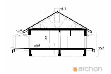 Проект одноэтажного широкого дома с гаражом DT0672